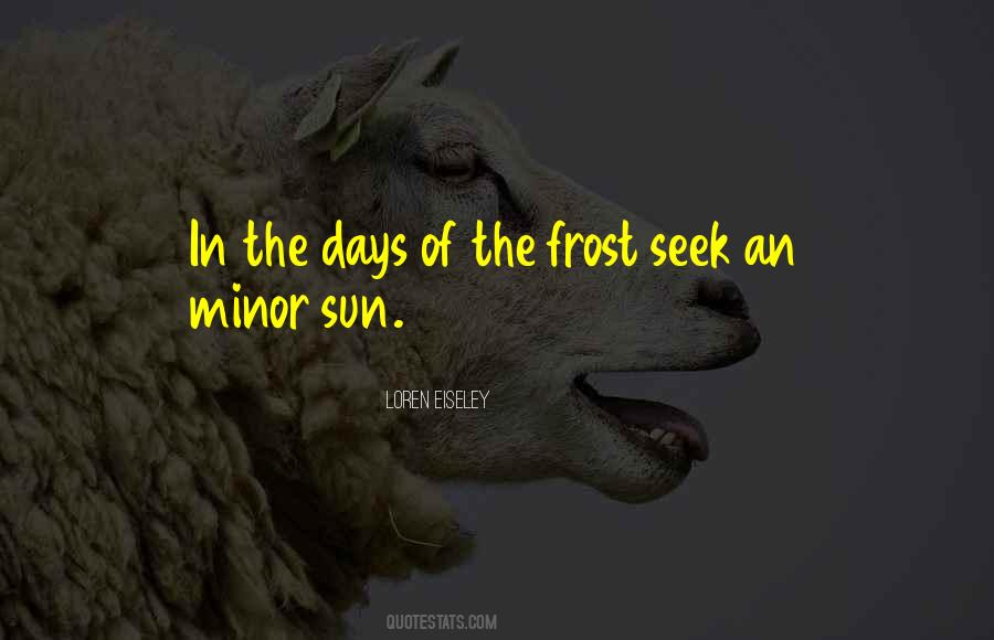Quotes About Frost #1674548