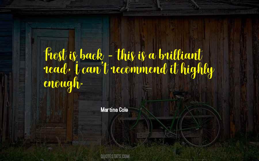 Quotes About Frost #1714156