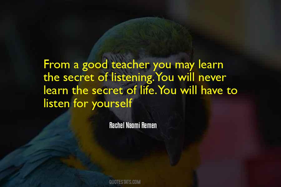 Quotes About A Good Teacher #1369002