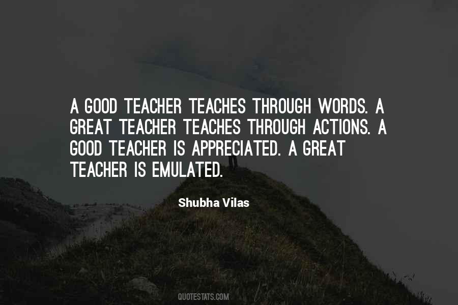 Quotes About A Good Teacher #423769