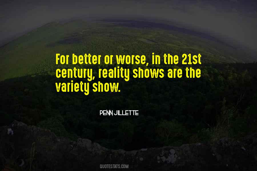 Quotes About Variety Show #566290