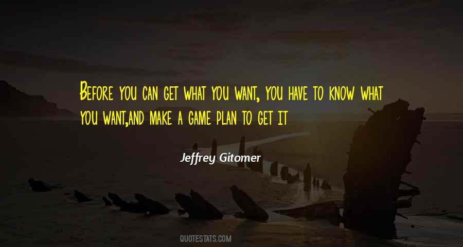 Quotes About Game Plans #148467