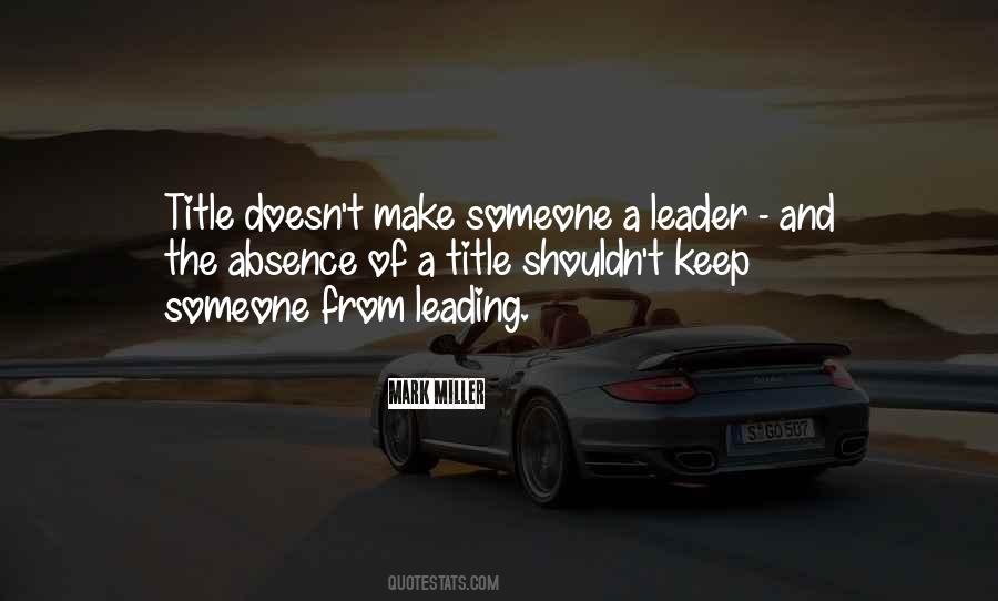 Quotes About Leader #1651513