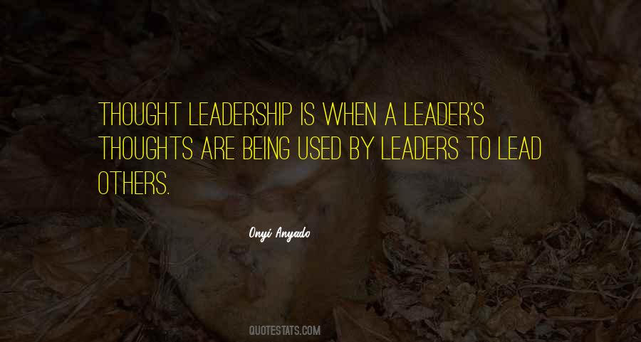 Quotes About Leader #1715532