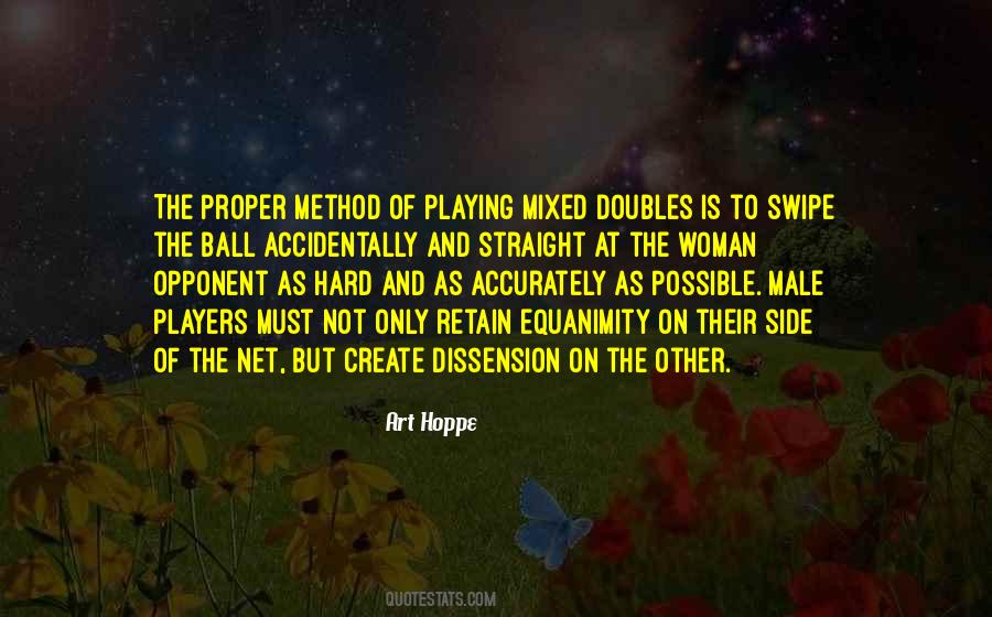 Quotes About Doubles Tennis #67092