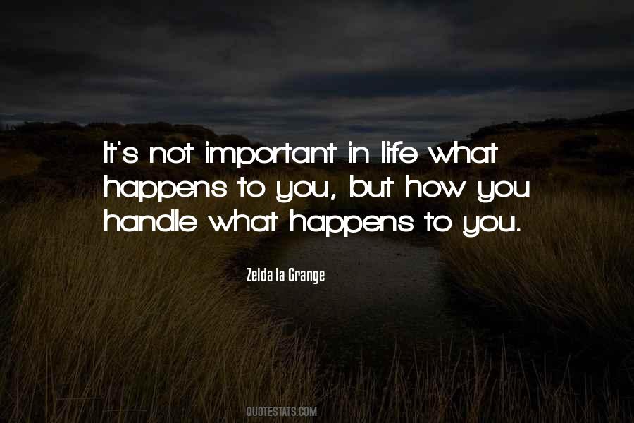 Handle Life Quotes #245024