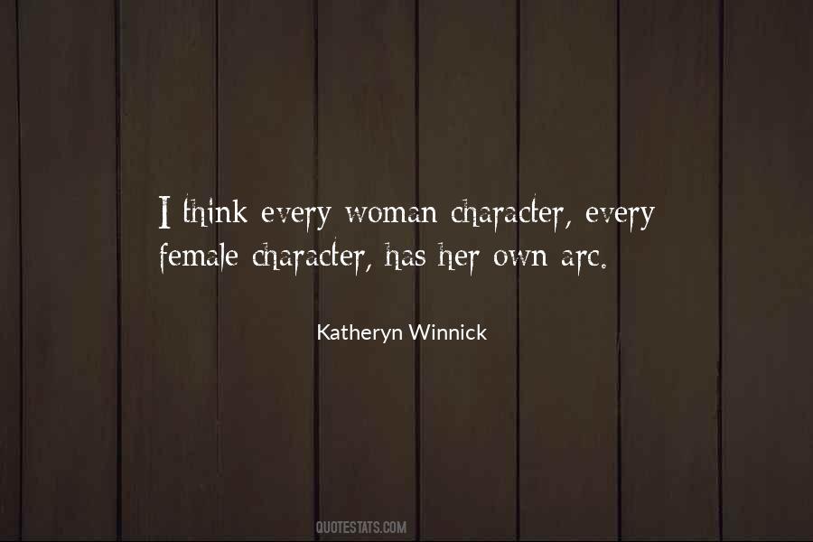 Female Character Quotes #1400206