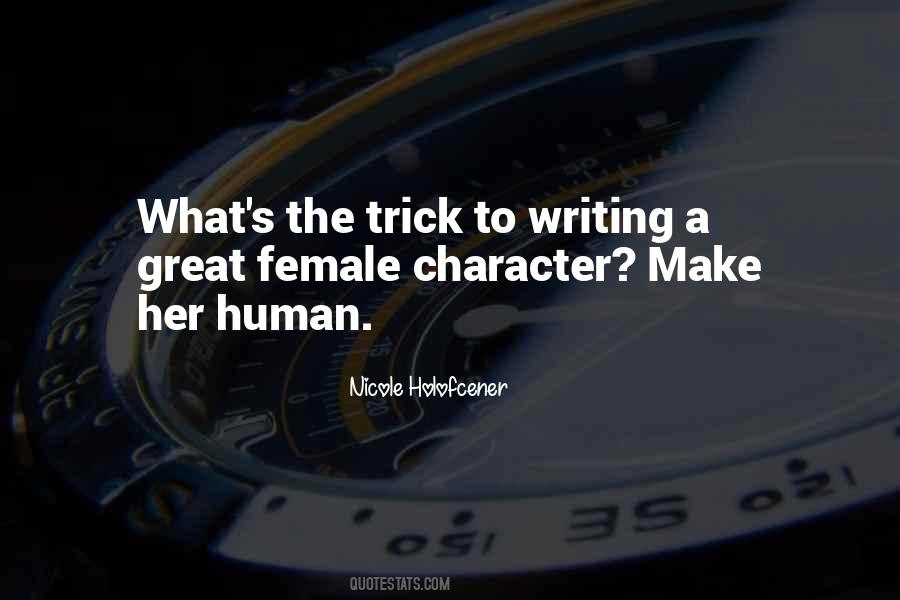 Female Character Quotes #1474652