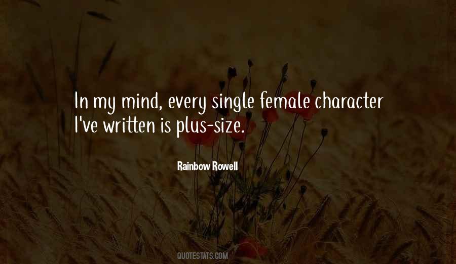 Female Character Quotes #1503440