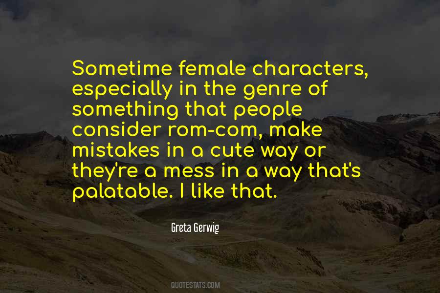 Female Character Quotes #526753