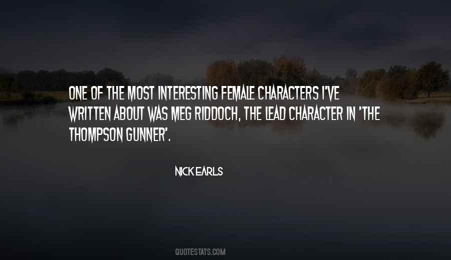 Female Character Quotes #722538