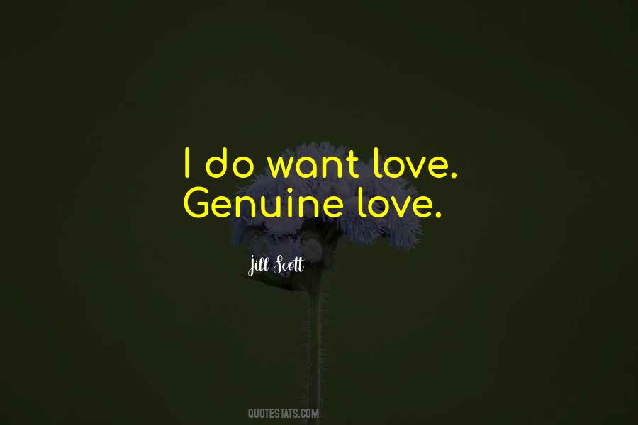 Quotes About Genuine Love #1639823