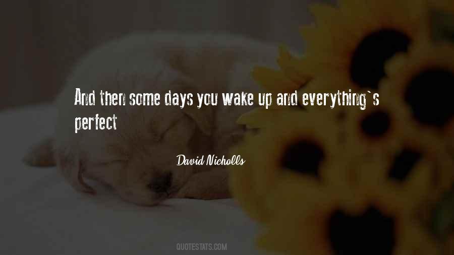 Quotes About Perfect Days #1582303