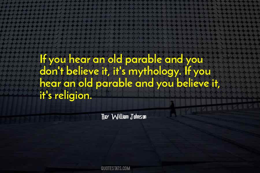 Quotes About Parables #1301687