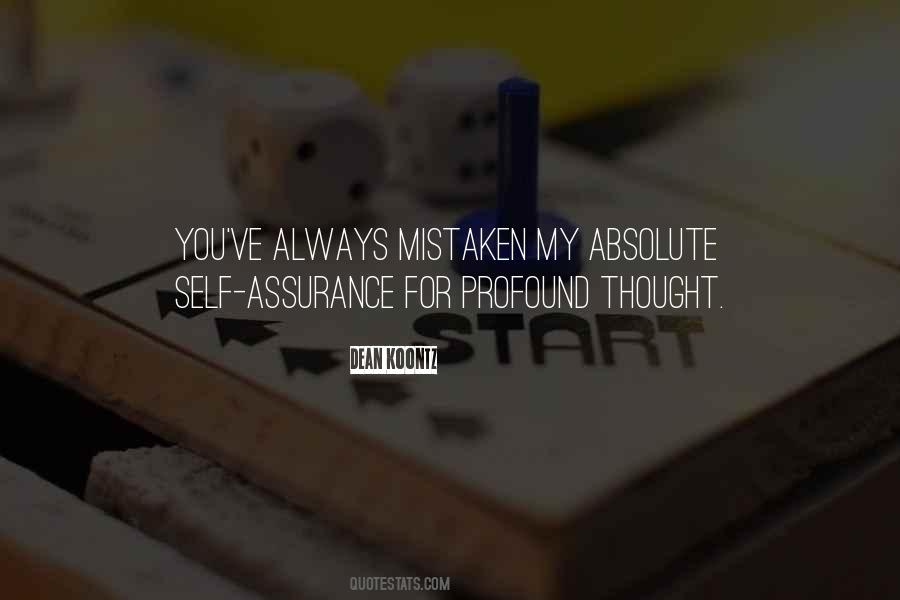Quotes About Self Assurance #1669966