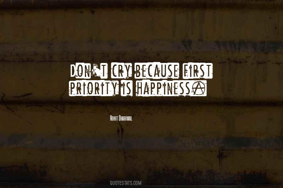 Quotes About Priority #1381450