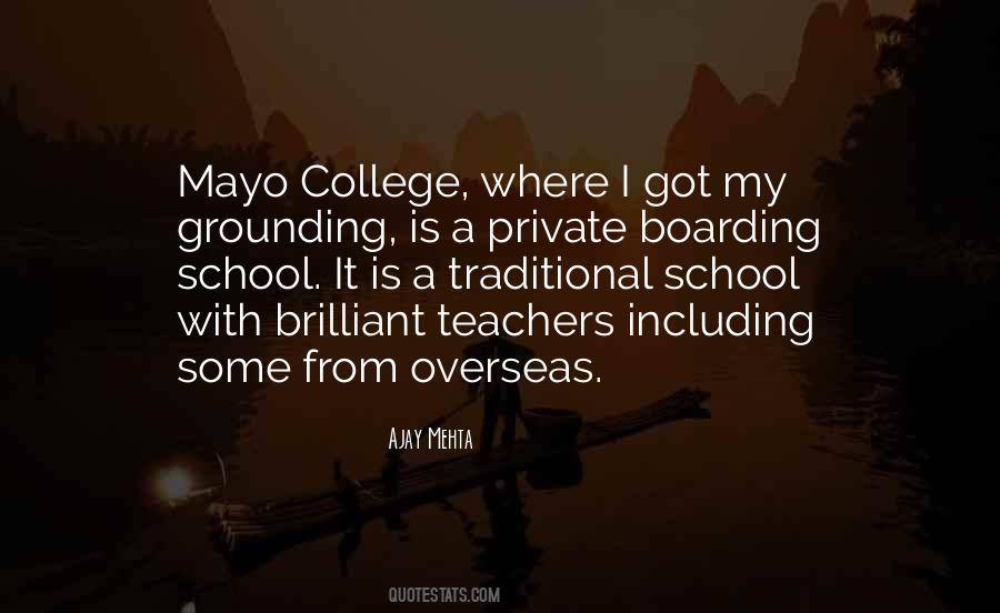Quotes About Traditional School #1369274