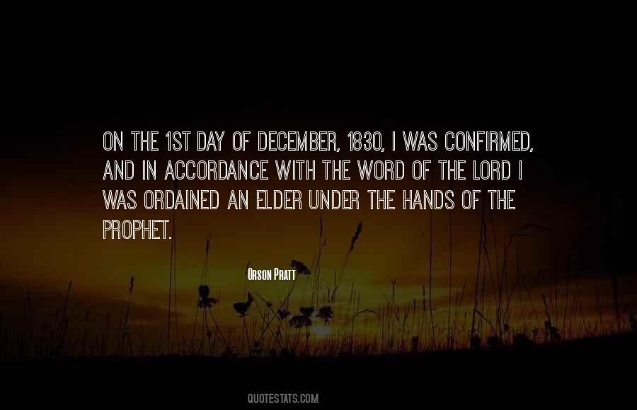 Quotes About 1st Day Of December #230469