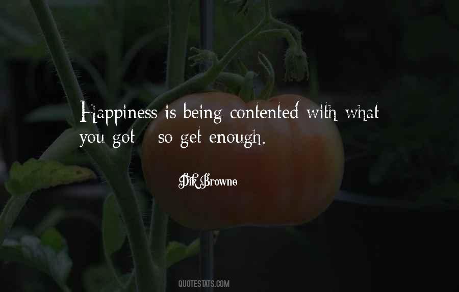 Quotes About Being Contented #97657