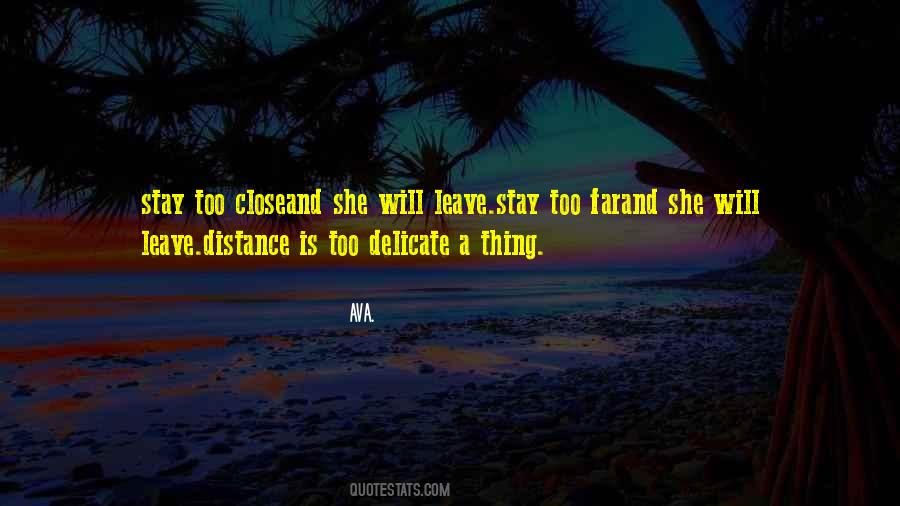 Quotes About Distance #1735124