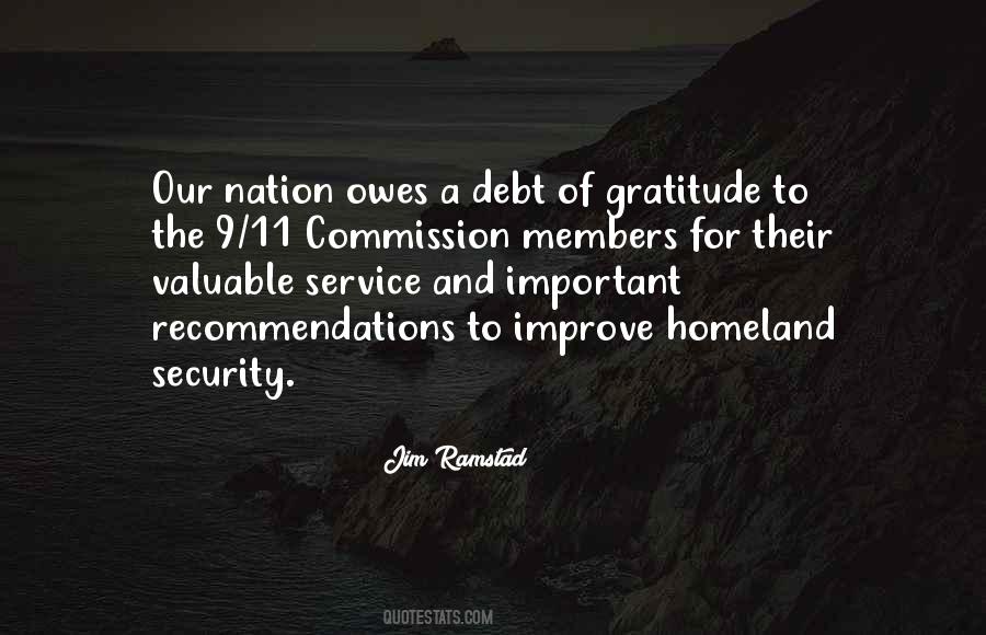 Quotes About Debt Of Gratitude #848486