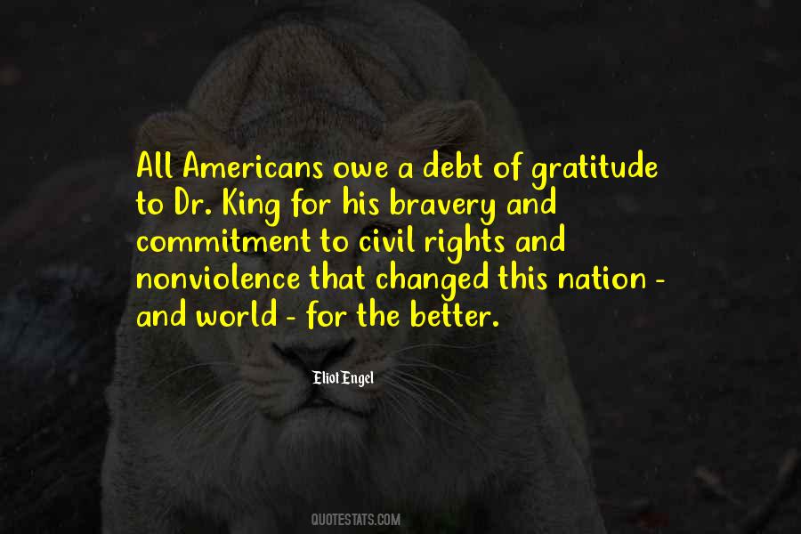 Quotes About Debt Of Gratitude #873653