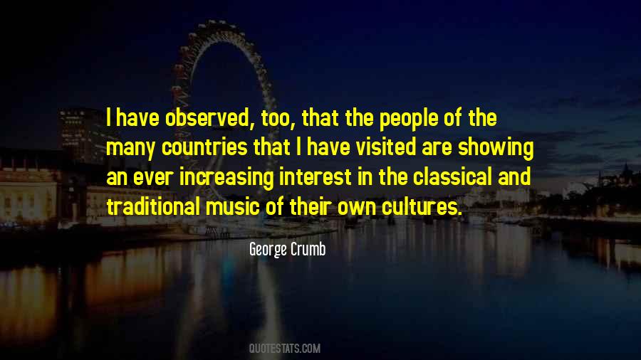 Quotes About Traditional Music #1241520