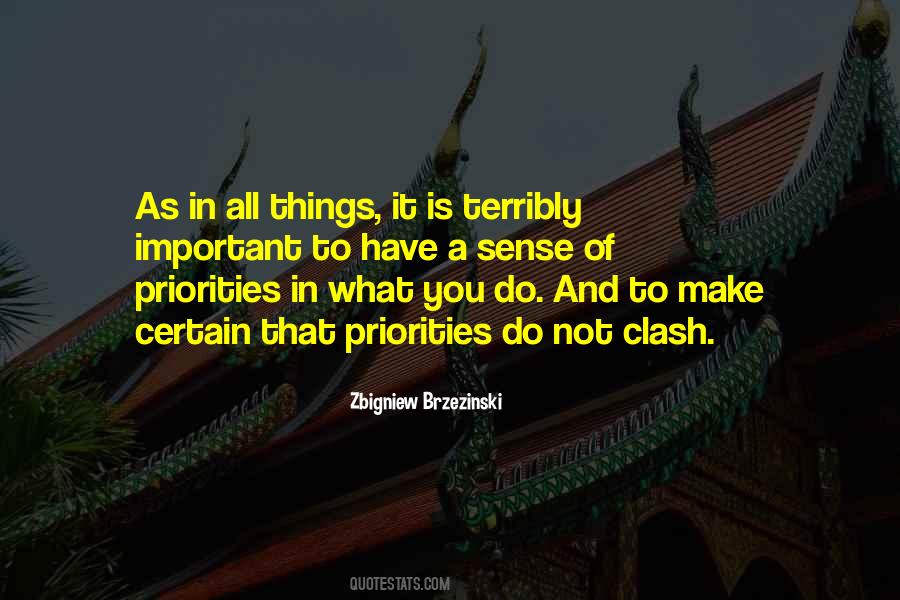 Quotes About Priorities #1287077
