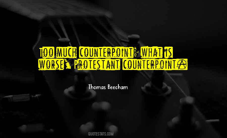 Quotes About Counterpoint #1841707