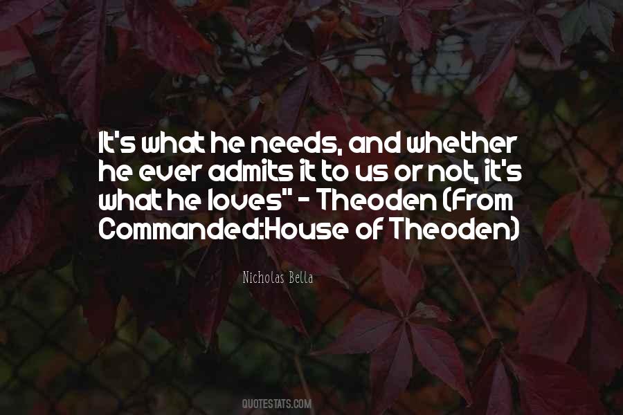 Quotes About Theoden #1772924