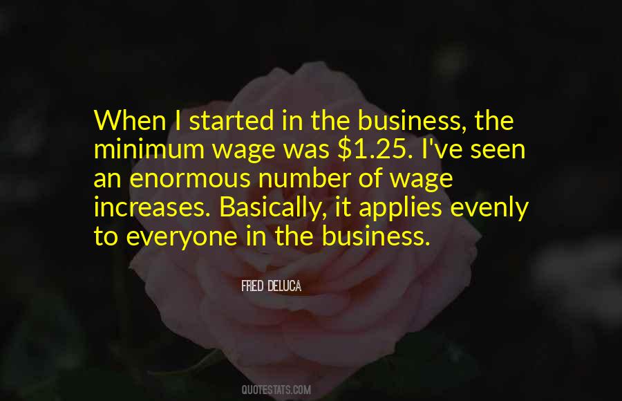 Quotes About Minimum Wage #78615