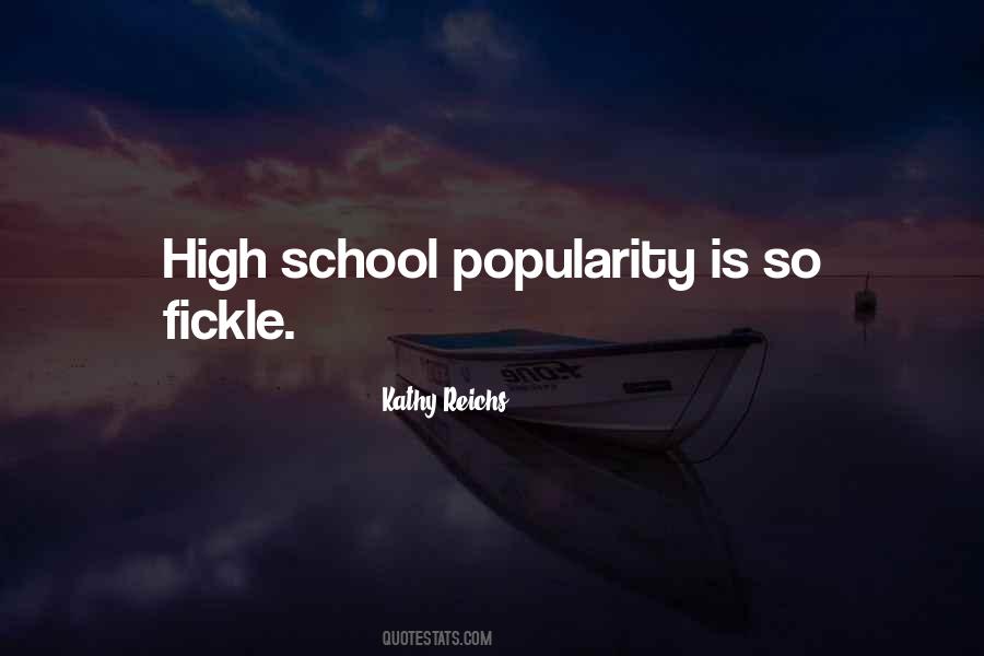 Quotes About Popularity In High School #1803454