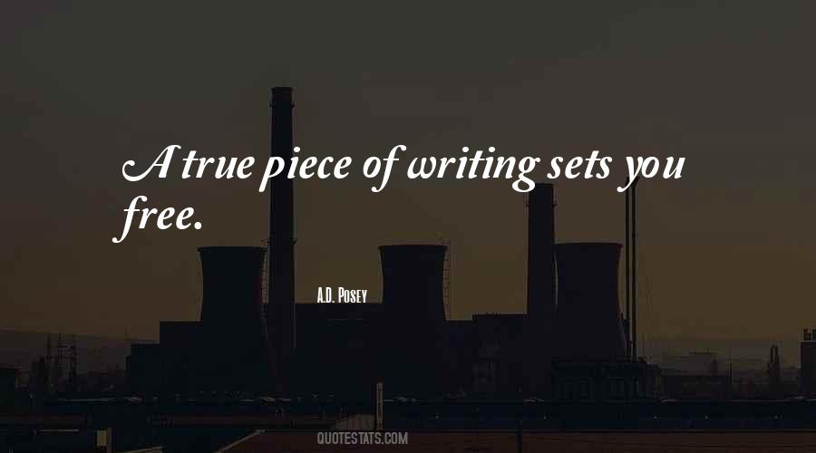 Quotes About Free Writing #991380