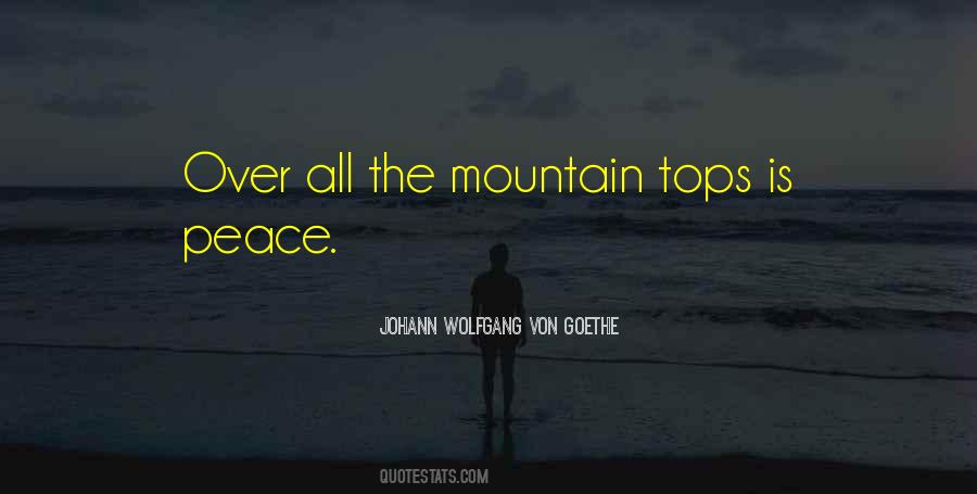 Quotes About Mountain Tops #1532346