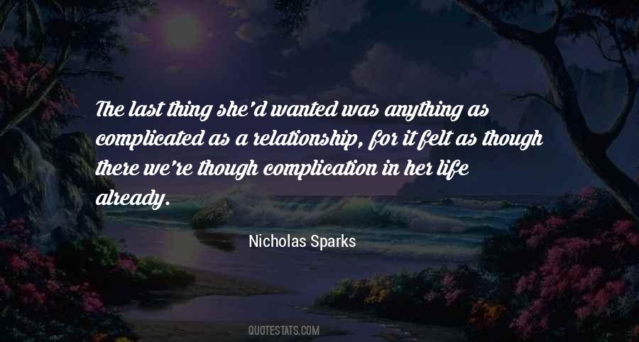 Quotes About Complicated Love Life #1766723