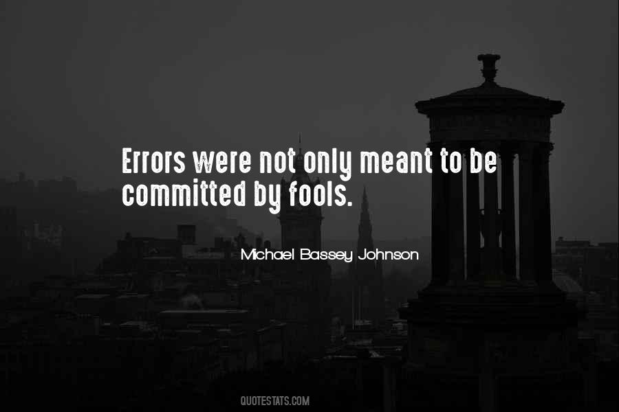 Quotes About Errors #1229661