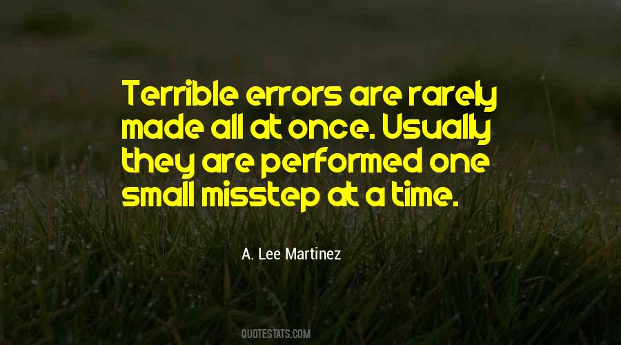 Quotes About Errors #1388502