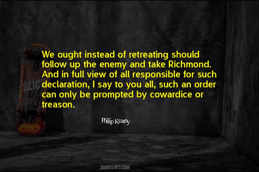 Quotes About Retreating #749805