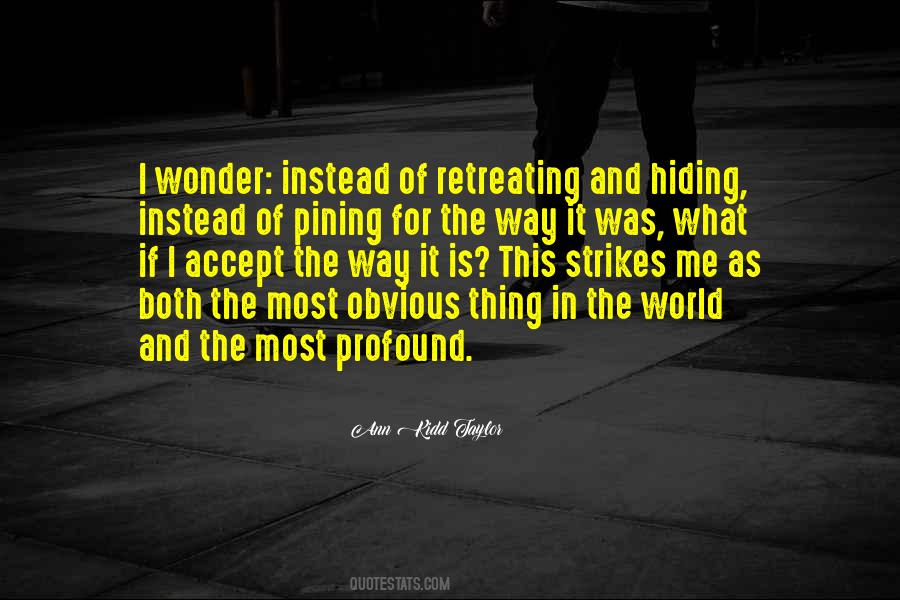 Quotes About Retreating #955349