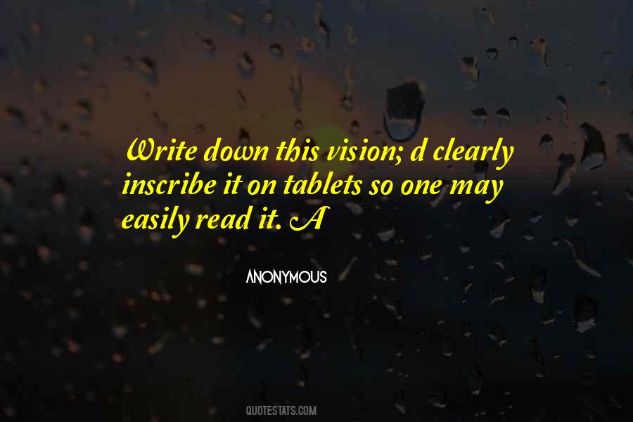 Write The Vision Quotes #1329736