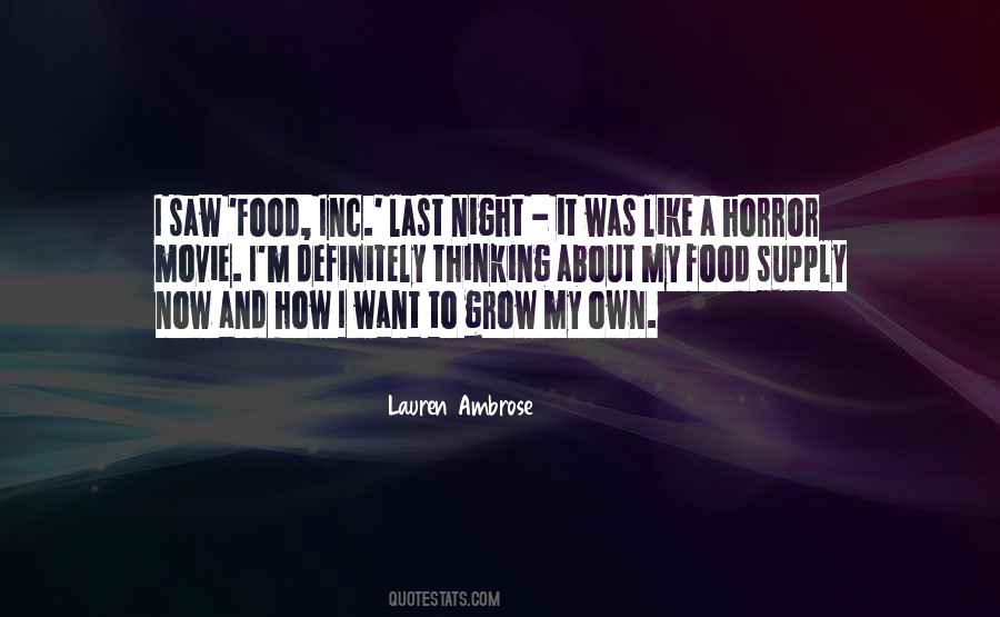 Quotes About Horror Night #1441696