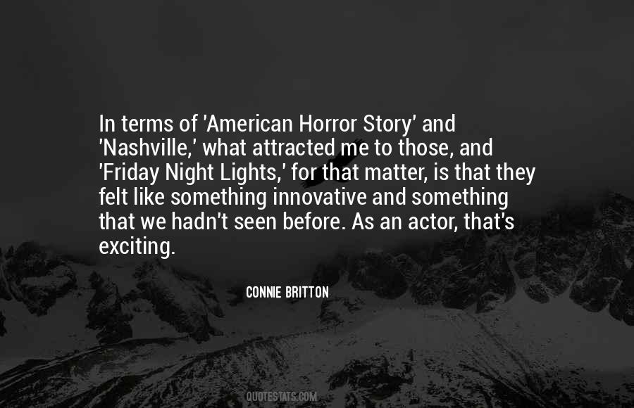 Quotes About Horror Night #443278