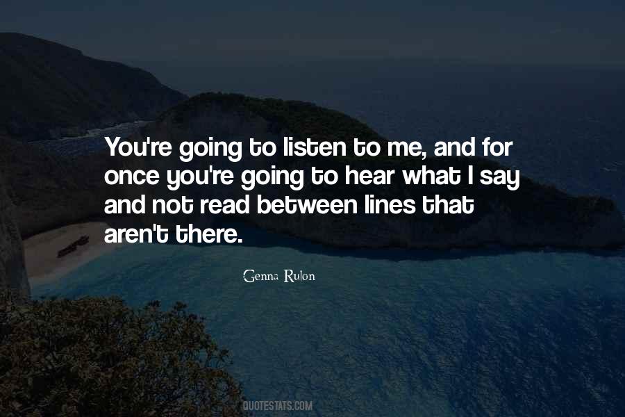 Quotes About Listening And Hearing #150459