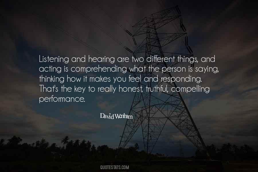 Quotes About Listening And Hearing #1521389