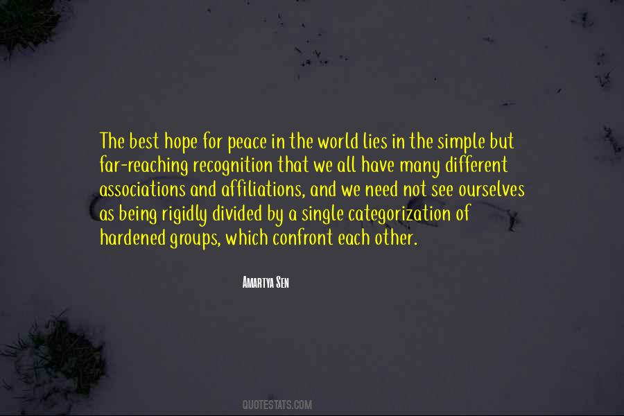 World Will See Peace Quotes #1686373