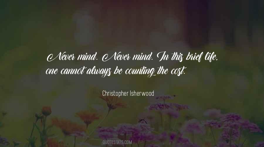 Quotes About Counting The Cost #1516808