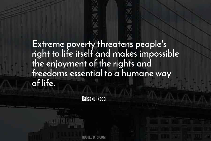 Quotes About Extreme Poverty #1719583