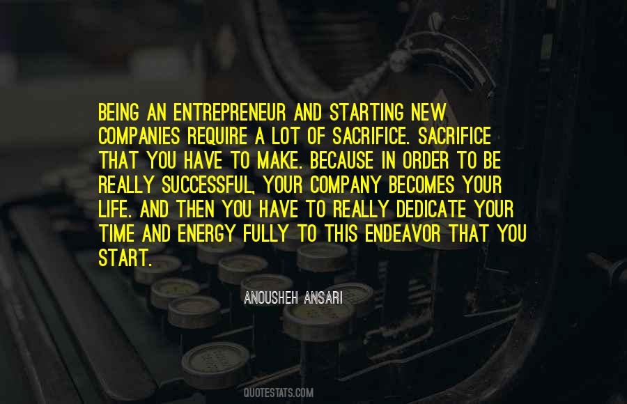 Quotes About Starting A New Company #1144329