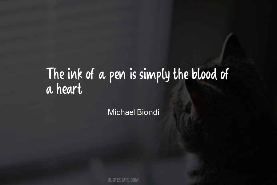 Ink Blood Quotes #100400