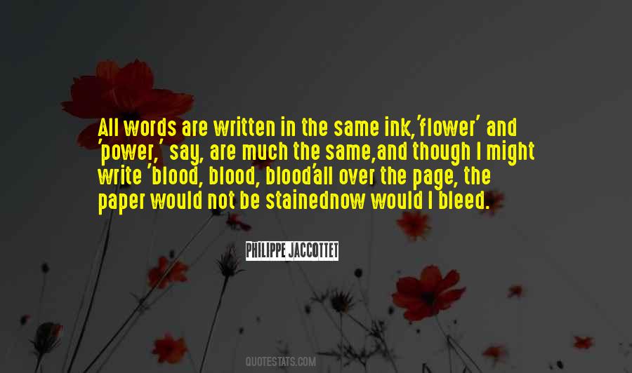 Ink Blood Quotes #821549